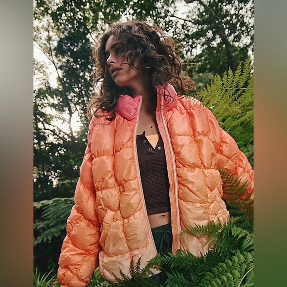 Free People Scrunchy Glossy Pippa Packable Jacket - Picture 2 of 4